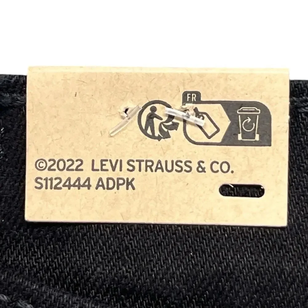 Levi’s 502 Taper Stretch Jeans Black Men’s 36x32 NWT